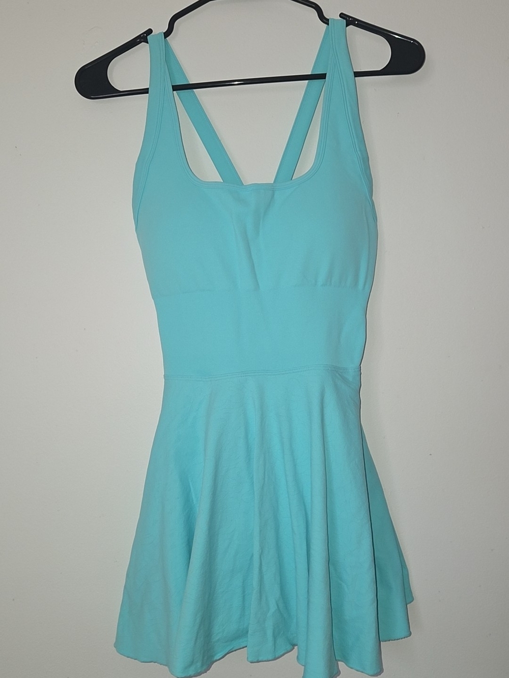 SHEIN Mint Blue Racerback Tennis Dress/Romper
